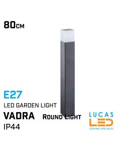 Outdoor LED Garden Light VADRA 800mm - E27 - IP44 - Driveway-Pathway- Bollard Post Lamp - Anthracite & White