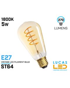 ST64-vintage-led-bulb-filament-light-E27-5W-super-warm-1800K-vintage-amber-glass-decorative-lucasled.ie-ireland-lighting-store-supplier