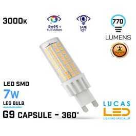OLEVOLT 7W LED Ampoule G9 Dimmable Blanc Chaud 3000K, 770LM, Équivalent 70W  Lampe Halogène, Ampoule LED G9 Pas de Scintillement G9 LED Lampe, 220-240V,  Lot de 2 (G9) : : Luminaires et