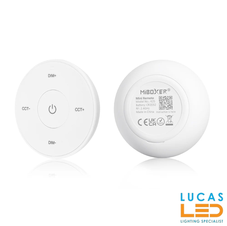 Mini Remote • 2.4GHz • MiBoxer • Wireless • K2S • White edition •