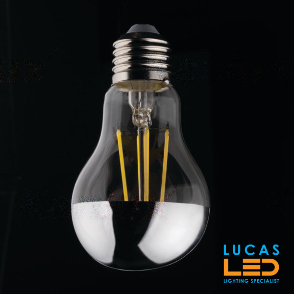 E27 LED Filament Bulb Light - 7W - 4000K Natural White - 680lm - MIRROR Decor bulb 