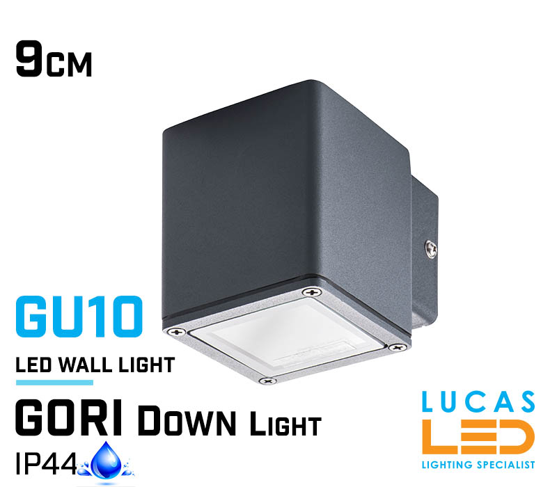 Outdoor LED Wall Lighting - Gu10 - IP44 - GORI 135 - Surface Facade Lamp - Down Light - Anthracite colour