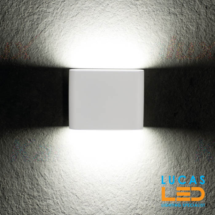 LED surface facade light - 8W - IP54 - Wall light GARTO White for Outdoor & Indoor- Up or Down light