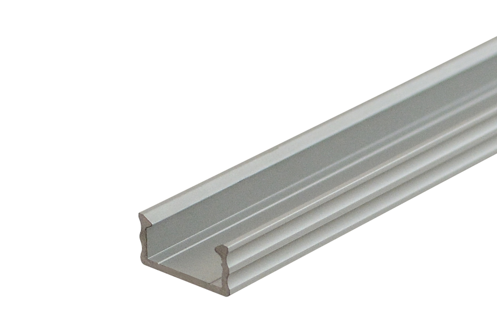 Anodised LED Surface Profile Fose01 for LED strips Use, 2 meter , Click&Go ,SET end caps & handle ,