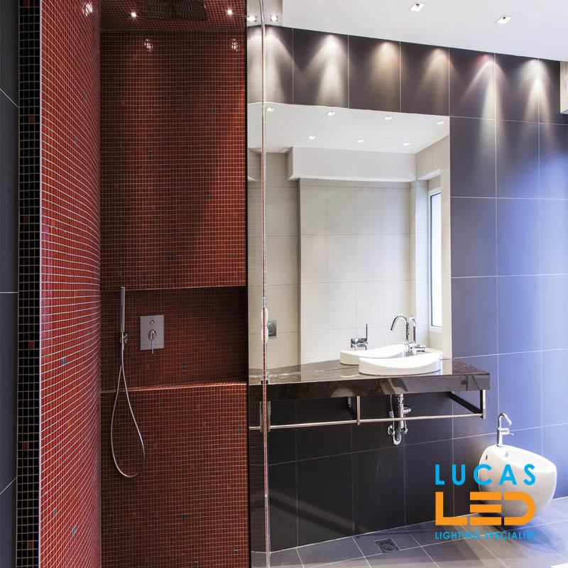 LED Wall Stairs Spot Light IMBER 1W - 4000K Natural White - 30lm - IP65/20 waterproof - Black body