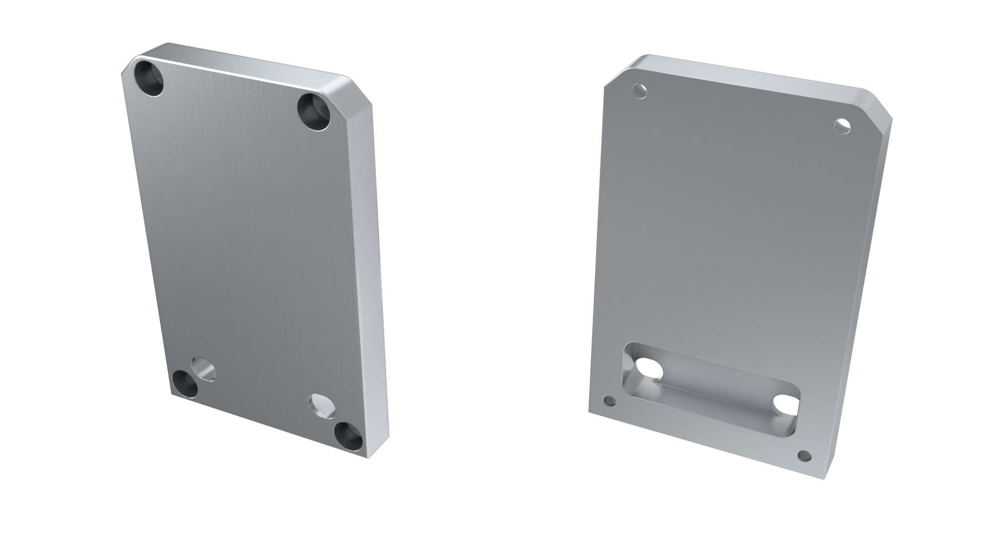 Endcap Talia M2 • Silver  •Set 2 pieces • Alu base • CNC made • without a hole • Architectual LED Profile Talia M2 Only  •