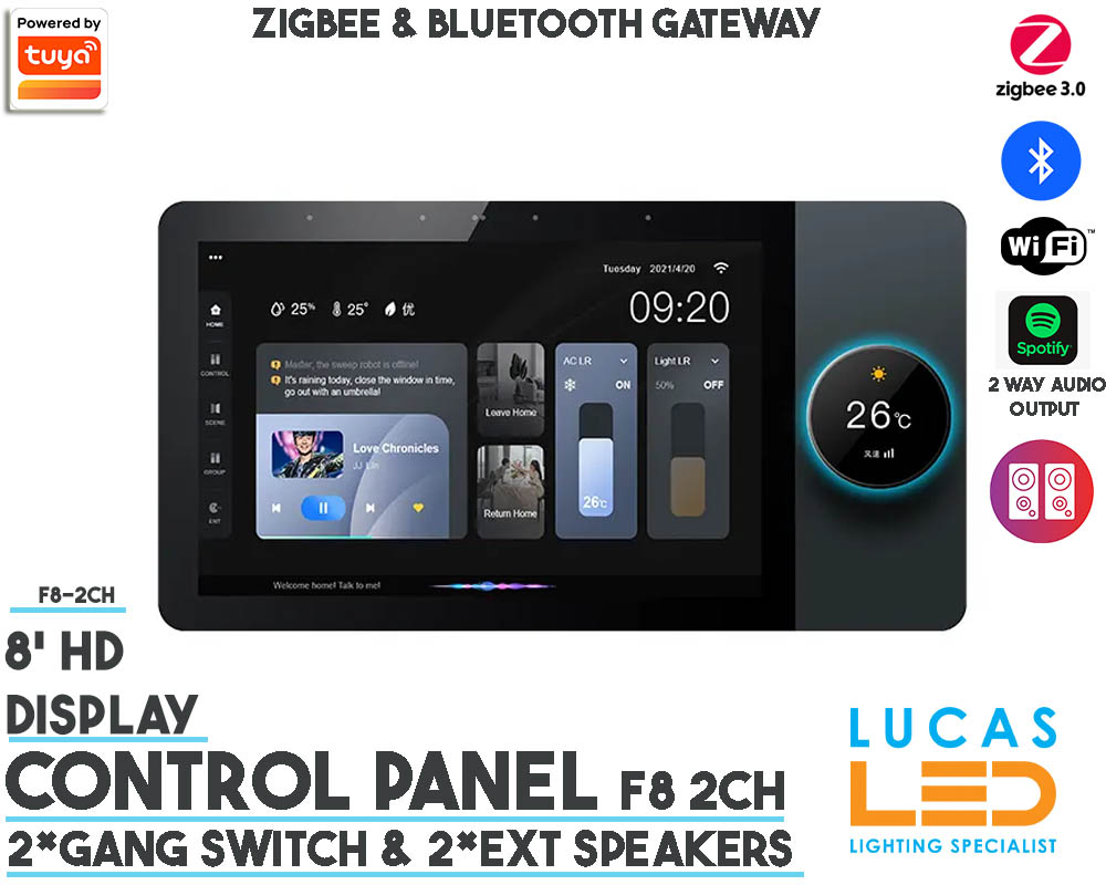 ZigBee Central Control Screen • Tuya Original • ZigBee  & BLE Gateway • 8