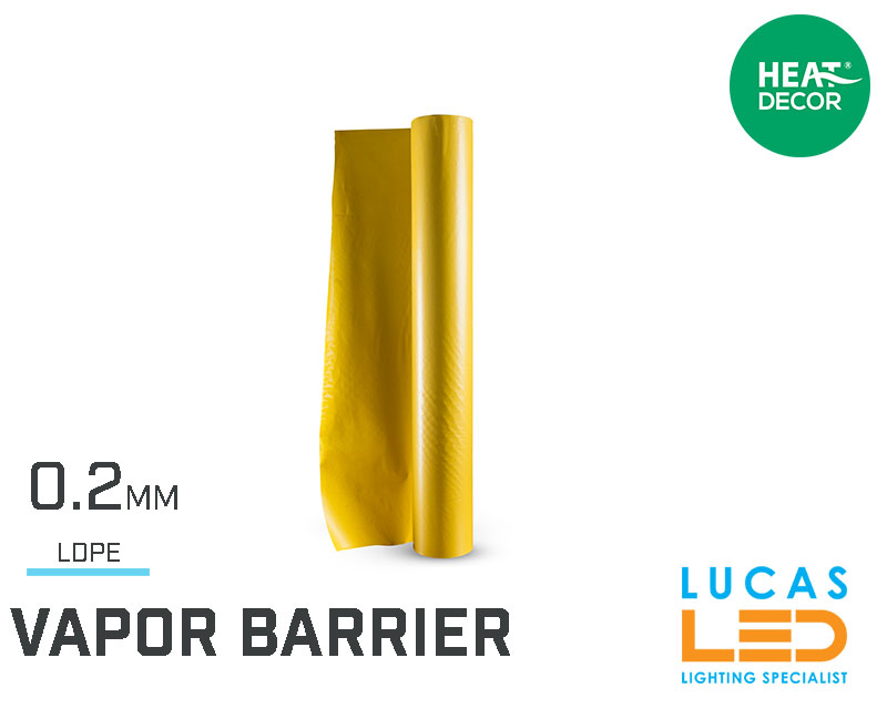 LDPE vapor barrier foil 0.2 mm, for panels - ROLL 50 lm, 100m²