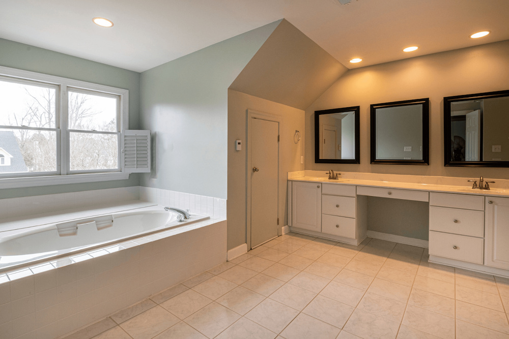 LED lights can help create a relaxing ambiance in your bathroom