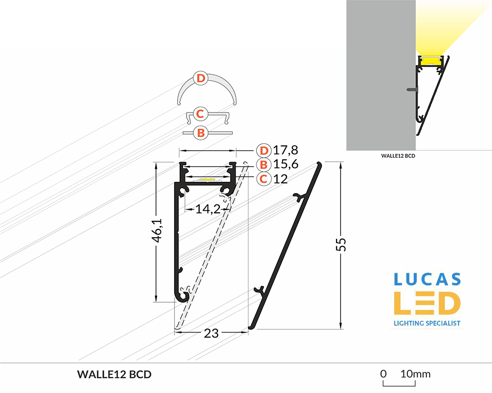 Specification LED Profile Walle 12